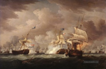 Kriegsschiffe des Marinekrieges Ölgemälde